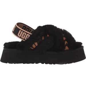 NIB UGG DISCO CROSS SLIDE TIGER PRINT